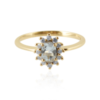 Aquamarine with diamond Ring model R11846